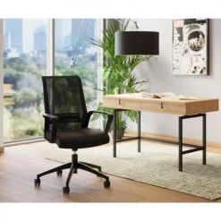 Kare Design Chaises De Bureau Chaise De Bureau Pivotante Réglable à Roulettes Noire -Bancs Soldes chaise de bureau pivotante reglable a roulettes noire 16