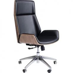 Kare Design Chaises De Bureau Chaise De Bureau Pivotante Réglable à Roulettes Noire -Bancs Soldes chaise de bureau pivotante reglable a roulettes noire 8