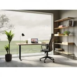 Kare Design Chaises De Bureau Chaise De Bureau Pivotante Réglable à Roulettes Noire Haute -Bancs Soldes chaise de bureau pivotante reglable a roulettes noire haute 1