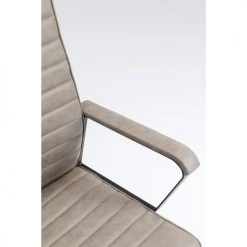 Kare Design Chaises De Bureau Chaise De Bureau Pivotante Réglable à Roulettes Taupe -Bancs Soldes chaise de bureau pivotante reglable a roulettes taupe 3