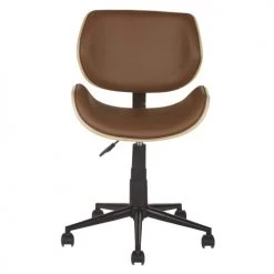 Maisons Du Monde Chaises De Bureau Chaise De Bureau Réglable à Roulettes Marron -Bancs Soldes chaise de bureau reglable a roulettes marron 1000 3 16 217603 2