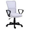 Nordlys Chaises De Bureau Chaise De Bureau Réglable En Tissu Blanc -Bancs Soldes chaise de bureau reglable en tissu blanc
