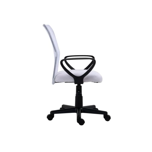 Nordlys Chaises De Bureau Chaise De Bureau Réglable En Tissu Blanc 8 Nordlys Chaises De Bureau Chaise De Bureau Réglable En Tissu Blanc – Image 6