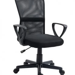 Nordlys Chaises De Bureau Chaise De Bureau Réglable En Tissu Noir