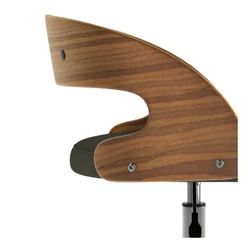 Rendez Vous Déco Chaises De Bureau Chaise De Bureau Sur Roulettes En Bois Et Velours Vert Olive 4 Rendez Vous Déco Chaises De Bureau Chaise De Bureau Sur Roulettes En Bois Et Velours Vert Olive – Image 2