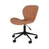 Rendez Vous Déco Chaises De Bureau Chaise De Bureau Sur Roulettes En PU Marron Clair 1 Rendez Vous Déco Chaises De Bureau Chaise De Bureau Sur Roulettes En PU Marron Clair -Bancs Soldes chaise de bureau sur roulettes en pu marron clair