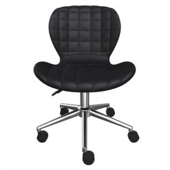 Rendez Vous Déco Chaises De Bureau Chaise De Bureau Sur Roulettes En PU Noir 10 Rendez Vous Déco Chaises De Bureau Chaise De Bureau Sur Roulettes En PU Noir -Bancs Soldes chaise de bureau sur roulettes en pu noir 2