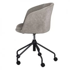 Zago Chaises De Bureau Chaise De Bureau Tissu Soft Touch Gris Clair -Bancs Soldes chaise de bureau tissu soft touch gris clair 4