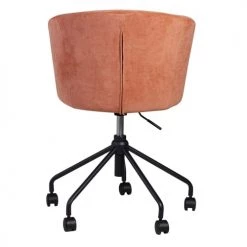 Zago Chaises De Bureau Chaise De Bureau Tissu Soft Touch Saumon -Bancs Soldes chaise de bureau tissu soft touch saumon 5