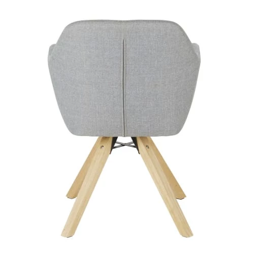 Maisons Du Monde Chaises De Bureau Chaise De Bureau Vintage Grise Claire 6 Maisons Du Monde Chaises De Bureau Chaise De Bureau Vintage Grise Claire – Image 4