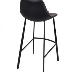 Dutchbone Chaises Et Tabourets De Bar Chaise De Comptoir Aspect Cuir Noir -Bancs Soldes chaise de comptoir aspect cuir noir 2