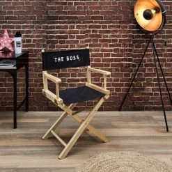 The Home Deco Factory Chaises De Bureau Chaise Directeur Cinéma -Bancs Soldes chaise directeur cinema 4