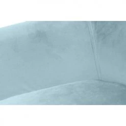 Meubletmoi Chaises Et Tabourets De Bar Chaise Haute De Bar En Velours Bleu Et Pieds Métal -Bancs Soldes chaise haute de bar en velours bleu et pieds metal 3