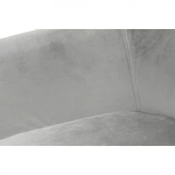 Meubletmoi Chaises Et Tabourets De Bar Chaise Haute De Bar En Velours Gris Clair Et Pieds Métal -Bancs Soldes chaise haute de bar en velours gris clair et pieds metal 4