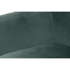 Meubletmoi Chaises Et Tabourets De Bar Chaise Haute De Bar En Velours Vert Et Piétement Métal Noir -Bancs Soldes chaise haute de bar en velours vert et pietement metal noir 4