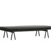 WOUD Bancs Chaise Longue Level Cuir Noir 190x41x76 Cm -Bancs Soldes chaise longue level cuir noir 190x41x76 cm 6