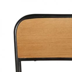 Zago Chaises Et Tabourets De Bar Chaise Plan De Travail Chêne Et Métal Brossé -Bancs Soldes chaise plan de travail chene et metal brosse 3