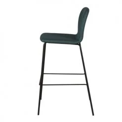 Zago Chaises Et Tabourets De Bar Chaise Plan De Travail Tissu Bleu Foncé Piètement Métal H65 Cm -Bancs Soldes chaise plan de travail tissu bleu fonce pietement metal h65 cm 2