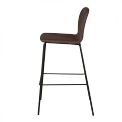 Zago Chaises Et Tabourets De Bar Chaise Plan De Travail Tissu Ombre Piètement Métal H65 Cm -Bancs Soldes chaise plan de travail tissu ombre pietement metal h65 cm 2