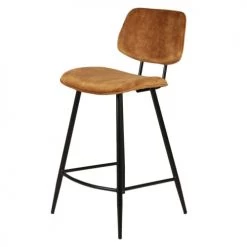 Zago Chaises Et Tabourets De Bar Chaise Plan De Travail Velours Ocre Pieds Métal Noir H68 Cm -Bancs Soldes chaise plan de travail velours ocre pieds metal noir h68 cm 3