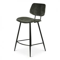 Zago Chaises Et Tabourets De Bar Chaise Plan De Travail Velours Vert Pieds Métal Noir H68 Cm -Bancs Soldes chaise plan de travail velours vert pieds metal noir h68 cm 5