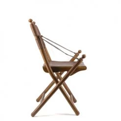 MOYCOR Chaises De Bureau Chaise Pliante En Cuir Marron   -Bancs Soldes chaise pliante en cuir marron 2