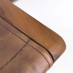 MOYCOR Chaises De Bureau Chaise Pliante En Cuir Marron   -Bancs Soldes chaise pliante en cuir marron 4