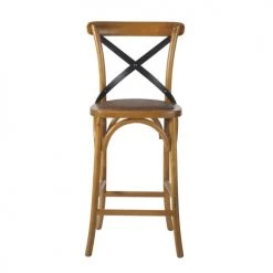 Maisons Du Monde Chaises Et Tabourets De Bar Chaise Pour îlot Central En Rotin, Hêtre Et Métal Noir H65 -Bancs Soldes chaise pour ilot central en rotin hetre et metal noir h65 1000 14 26 210151 2