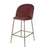 Maisons Du Monde Chaises Et Tabourets De Bar Chaise Pour îlot Central En Velours Terracotta H65