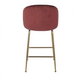 Maisons Du Monde Chaises Et Tabourets De Bar Chaise Pour îlot Central En Velours Terracotta H65 -Bancs Soldes chaise pour ilot central en velours terracotta h65 1000 6 9 216161 4