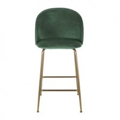 Maisons Du Monde Chaises Et Tabourets De Bar Chaise Pour îlot Central En Velours Vert Forêt H65 -Bancs Soldes chaise pour ilot central en velours vert foret h65 1000 5 8 216160 2