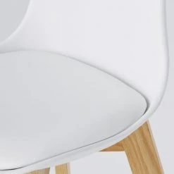 Maisons Du Monde Chaises Et Tabourets De Bar Chaise Pour îlot Central Style Scandinave Blanche Et Chêne H66 -Bancs Soldes chaise pour ilot central style scandinave blanche et chene h66 1000 10 36 210079 4