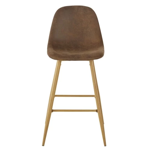 Maisons Du Monde Chaises Et Tabourets De Bar Chaise Pour îlot Central Style Scandinave En Suédine Marron Effet Vieilli H66 4 Maisons Du Monde Chaises Et Tabourets De Bar Chaise Pour îlot Central Style Scandinave En Suédine Marron Effet Vieilli H66 – Image 2