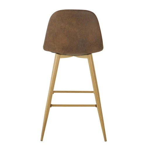 Maisons Du Monde Chaises Et Tabourets De Bar Chaise Pour îlot Central Style Scandinave En Suédine Marron Effet Vieilli H66 5 Maisons Du Monde Chaises Et Tabourets De Bar Chaise Pour îlot Central Style Scandinave En Suédine Marron Effet Vieilli H66 – Image 3