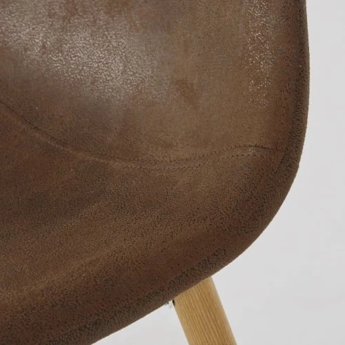 Maisons Du Monde Chaises Et Tabourets De Bar Chaise Pour îlot Central Style Scandinave En Suédine Marron Effet Vieilli H66 6 Maisons Du Monde Chaises Et Tabourets De Bar Chaise Pour îlot Central Style Scandinave En Suédine Marron Effet Vieilli H66 – Image 4