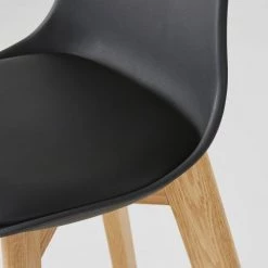 Maisons Du Monde Chaises Et Tabourets De Bar Chaise Pour îlot Central Style Scandinave Noire Et Chêne H66 -Bancs Soldes chaise pour ilot central style scandinave noire et chene h66 1000 12 38 210081 4