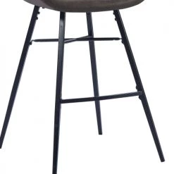 Moloo Chaises Et Tabourets De Bar Chaises Haute Industrielle Micro Vintage Marron Foncé/métal Noir (x2) -Bancs Soldes chaises haute industrielle micro vintage marron fonce metal noir x2 5