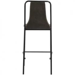 Moloo Chaises Et Tabourets De Bar Chaises Haute Industrielle Micro Vintage Marron Foncé/métal Noir (x2) -Bancs Soldes chaises haute industrielle micro vintage marron fonce metal noir x2 8