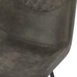 Moloo Chaises Et Tabourets De Bar Chaises Haute Industrielle Micro Vintage Marron Foncé/métal Noir (x4) -Bancs Soldes chaises haute industrielle micro vintage marron fonce metal noir x4 3