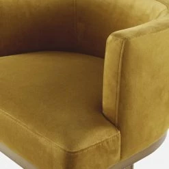 Maisons Du Monde Chaises Et Tabourets De Bar Fauteuil De Bar En Velours Jaune Et Métal Coloris Laiton H75 -Bancs Soldes fauteuil de bar en velours jaune et metal coloris laiton h75 1000 3 5 198937 4