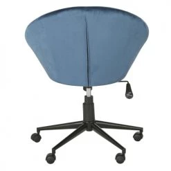 Maisons Du Monde Chaises De Bureau Fauteuil De Bureau à Roulettes En Velours Bleu 9 Maisons Du Monde Chaises De Bureau Fauteuil De Bureau à Roulettes En Velours Bleu -Bancs Soldes fauteuil de bureau a roulettes en velours bleu 1000 9 36 216147 4