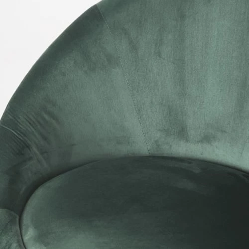 Maisons Du Monde Chaises De Bureau Fauteuil De Bureau à Roulettes En Velours Vert 4 Maisons Du Monde Chaises De Bureau Fauteuil De Bureau à Roulettes En Velours Vert – Image 2