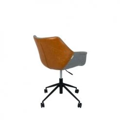 Zuiver Chaises De Bureau Fauteuil De Bureau Design Marron -Bancs Soldes fauteuil de bureau design marron 4
