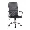 Meubletmoi Chaises De Bureau Fauteuil De Bureau En Mesh Noir Et Métal Chromé Avec Roulettes -Bancs Soldes fauteuil de bureau en mesh noir et metal chrome avec roulettes