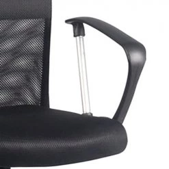Meubletmoi Chaises De Bureau Fauteuil De Bureau En Mesh Noir Et Métal Chromé Avec Roulettes -Bancs Soldes fauteuil de bureau en mesh noir et metal chrome avec roulettes 3