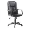 Meubletmoi Chaises De Bureau Fauteuil De Bureau En Simili Noir Inclinable Avec Roulettes -Bancs Soldes fauteuil de bureau en simili noir inclinable avec roulettes