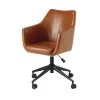 Maisons Du Monde Chaises De Bureau Fauteuil De Bureau En Textile Enduit Marron Vieilli -Bancs Soldes fauteuil de bureau en textile enduit marron vieilli 1000 3 37 165923 1