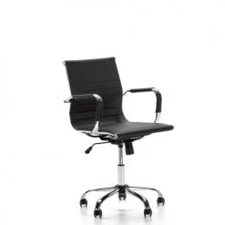 HOMN Chaises De Bureau Fauteuil De Bureau Inclinable Noir,cuir Synthétique