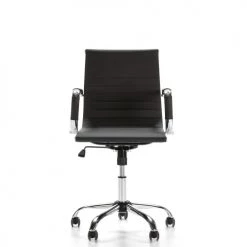 HOMN Chaises De Bureau Fauteuil De Bureau Inclinable Noir,cuir Synthétique -Bancs Soldes fauteuil de bureau inclinable noir cuir synthetique 13