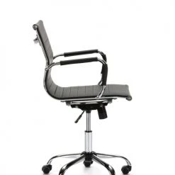 HOMN Chaises De Bureau Fauteuil De Bureau Inclinable Noir,cuir Synthétique -Bancs Soldes fauteuil de bureau inclinable noir cuir synthetique 15